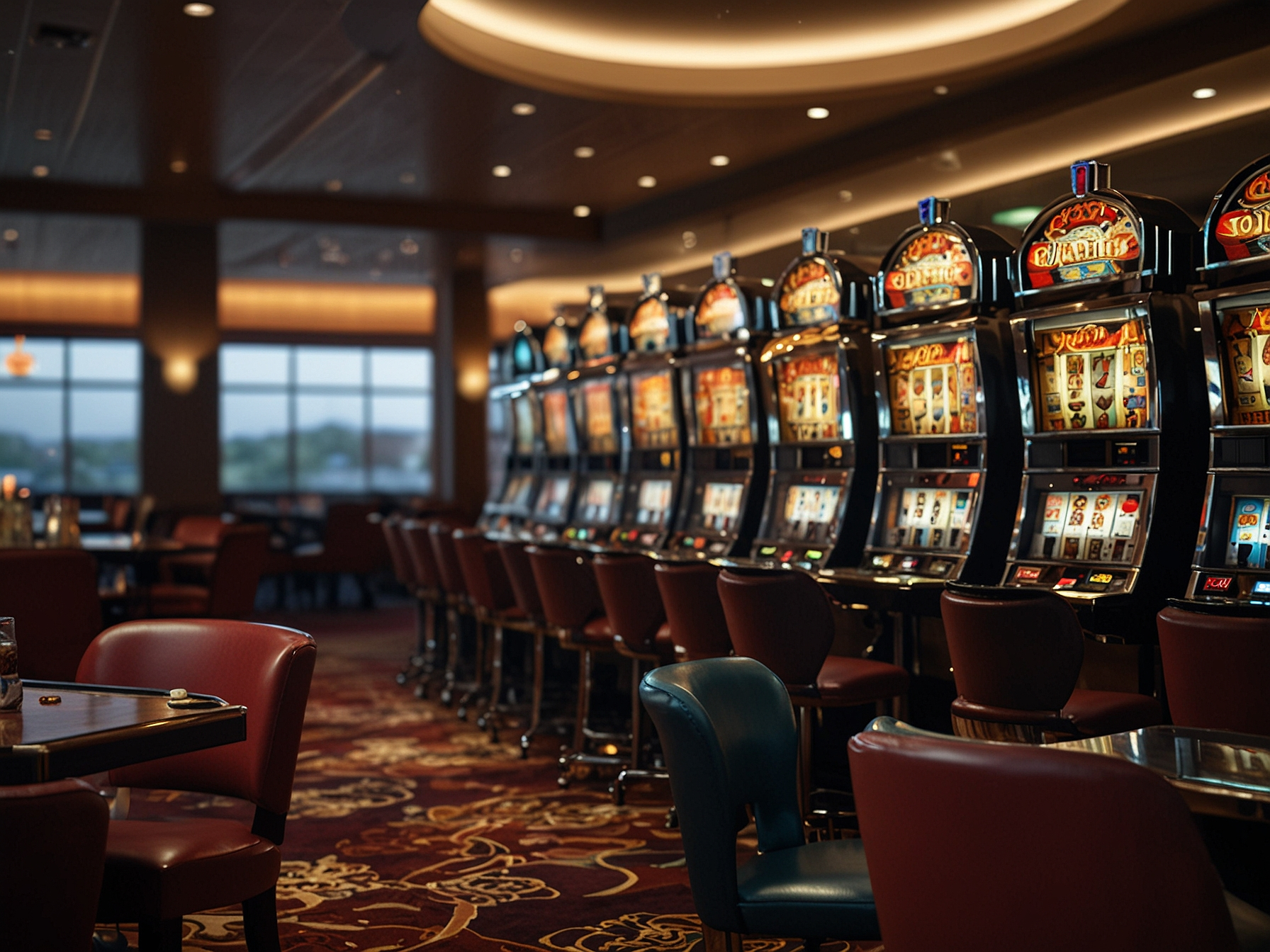 Kolorowa galeria automatów i gier stołowych