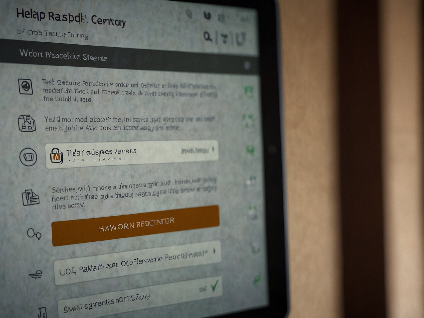 Wsparcie przy logowaniu - ekran pomocy